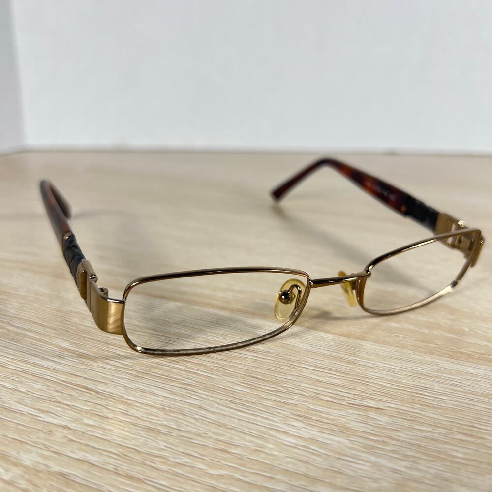 Fendi F783 714 Eyeglasses Frames Only Gold Brown